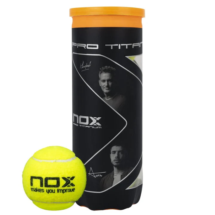 BOTE DE 3 PELOTAS DE PÁDEL PRO TITANIUM