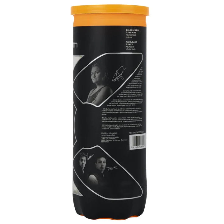 BOTE DE 3 PELOTAS DE PÁDEL PRO TITANIUM