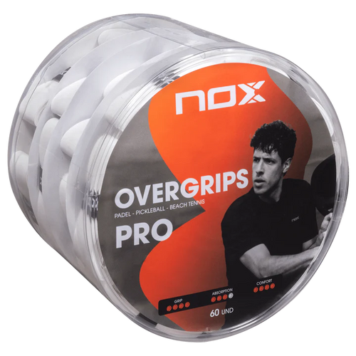 BOTE OVERGRIPS PRO 60 UNIDADES BLANCO