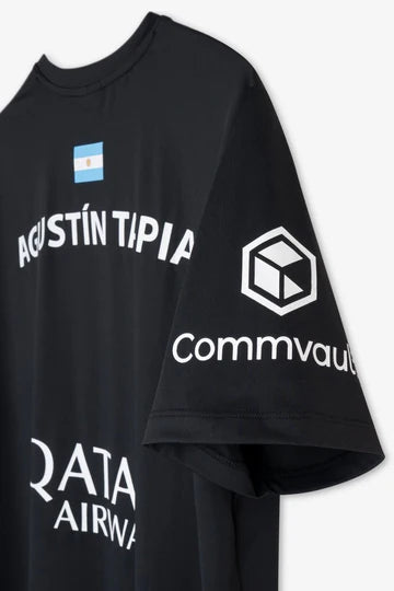 Camiseta Sponsors AT10 Negro de Agustín Tapia 2026